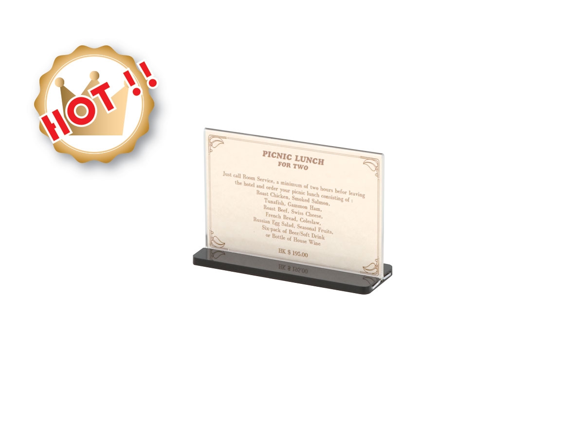 PVC Table Menu Stands