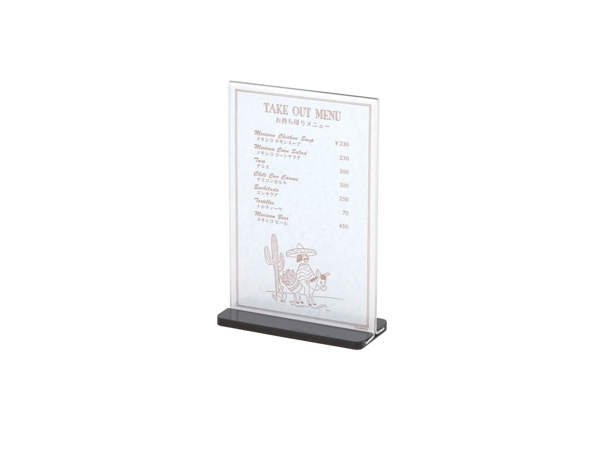 Vertical Table Menu Stands