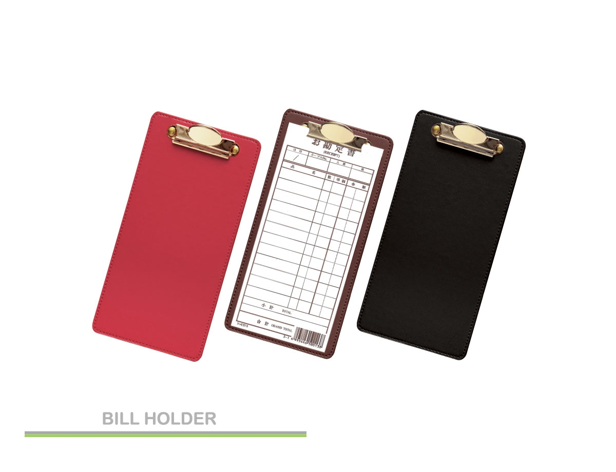 Synthetic Leather Receipt Holder Clip Board