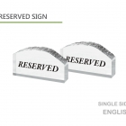 Reservation table sign