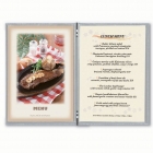 wood pattern menu covers