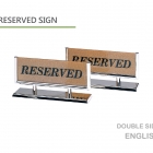 Reservation table sign