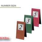 table sign, NUMBER