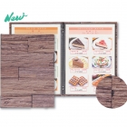 antique wood pattern menu covers