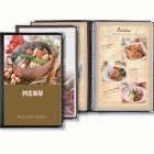 CLEAR VINYL MENU BOOK