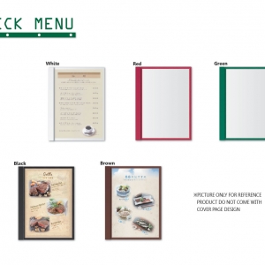 MENU BOOK COVER