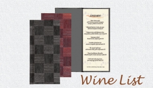 wine list covers