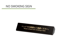 Non Smoking table sign