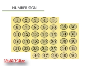 Number Sticker