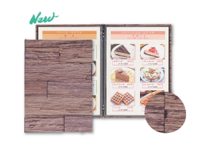 antique wood pattern menu covers