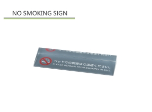 Non Smoking table sign