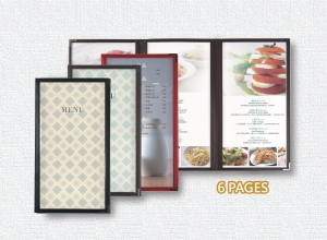 Tri Fold clear menu