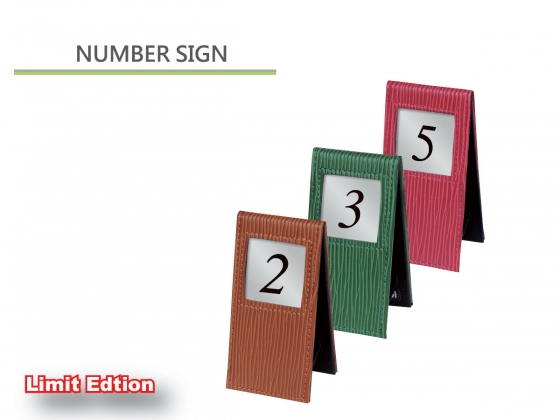 table sign, NUMBER