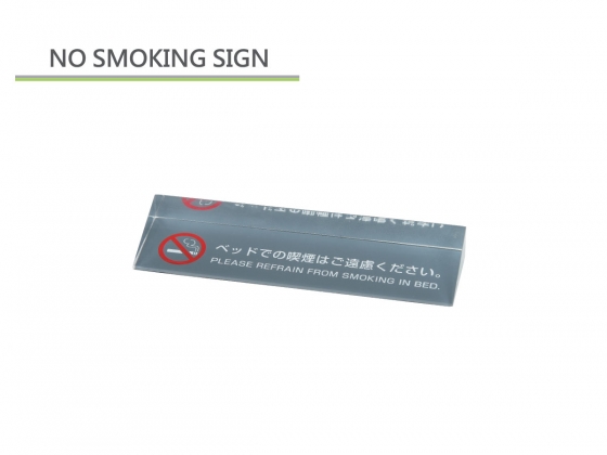 Non Smoking table sign