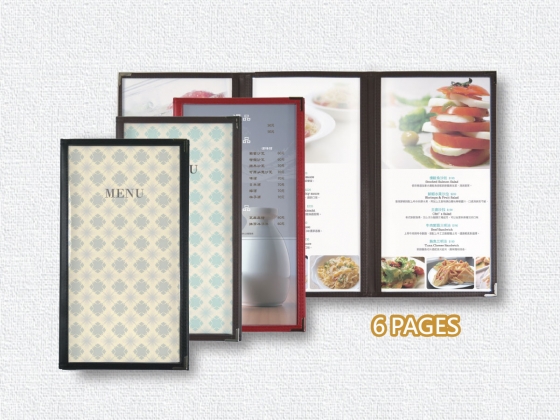 Tri Fold clear menu