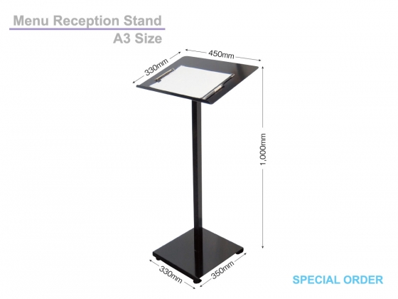 Menu Stand, Reception Stand 